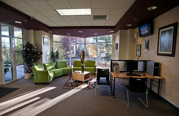 The newly decorated lobby at the Douglas campus of Western Nevada College, in Minden, Nev., on Friday, Oct. 18, 2013.