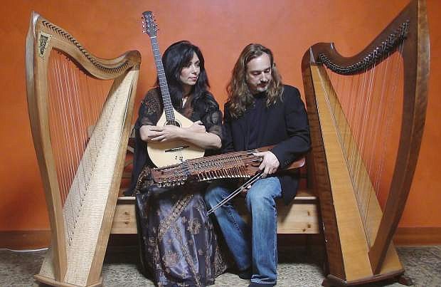 Harpists Lisa Lynne and Aryeh Frankfurter are stopping in Carson City to share their music of Celtic and Swedish roots.