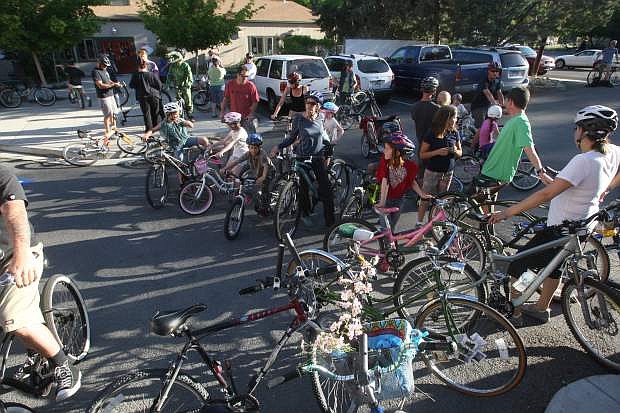 More than 100 cyclists participated in the Westside Cruiser Ride, which started at the Brewery Arts Center on Wednesday.