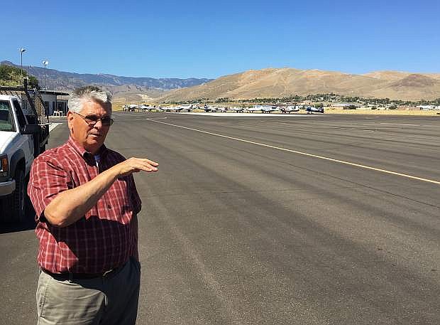 Tim Rowe, Carson City Airport manager, discusses operations at the airport.