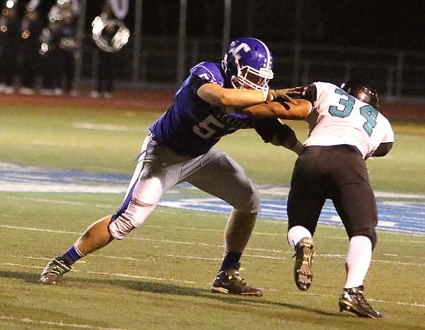 Carson High&#039;s Blaine Soukup started in place of injured Eddie Duarte Friday night against North Valleys.