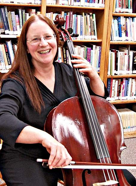Cellist and composer Marcia Stockton will debut two of her works in a free concert by Carson Valley Sinfonia at 4 p.m. Sunday in the CVIC Hall in Minden.