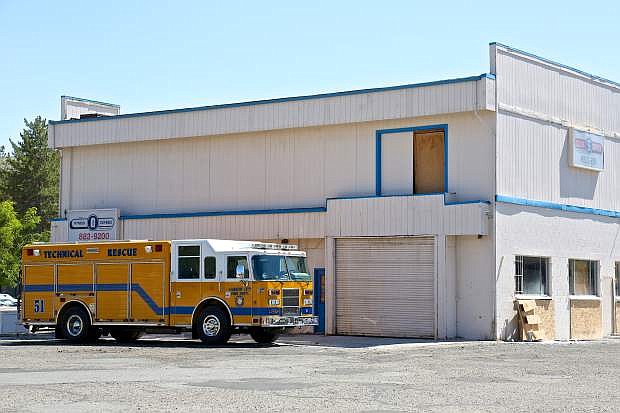 Carson City firefighters have been training in this old building that is slated for demolition at 1108 S. Stewart St, on the backside of the Carson Mall.