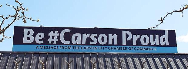 Those who travel east on Highway 50 will see a new sign asking travelers to be #CarsonProud, thanks to Rogers Media of Davis, Calif. Matt Rogers, owner of Rogers Media, offered the Carson City Chamber of Commerce the use of the sign to present whatever message it wished. The #Carson Proud campaign is underway to make citizens aware of the changes happening to redevelop the city.