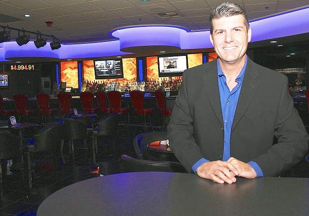 Dean DiLullo, CEO of M1 Gaming, at the newly renovated Guitar Bar at Boomtown.