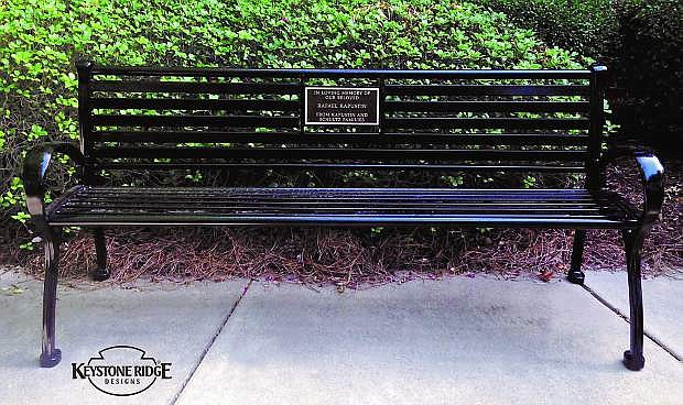 A piece of history that supports downtown redevelopment this year is available for up to $1,400 an item in the form of benches or bicycle racks, the Carson City Chamber of Commerce announced Tuesday.