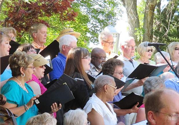 Carson Chamber Singers in June Pops Party concert.