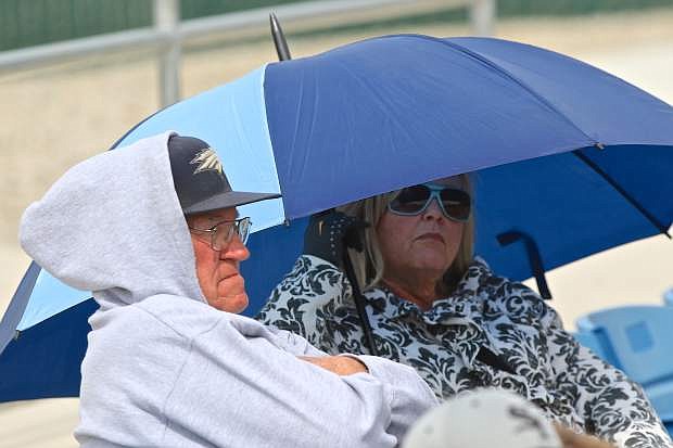 CSI baseball fans were prepared for the changing weather at John L. Harvey Field friday afternoon as the WNC Wildcats battled the Golden Eagles.