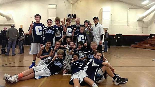 Carson Middle School won the 2013 Tah-Neva 7th grade basketball championship.