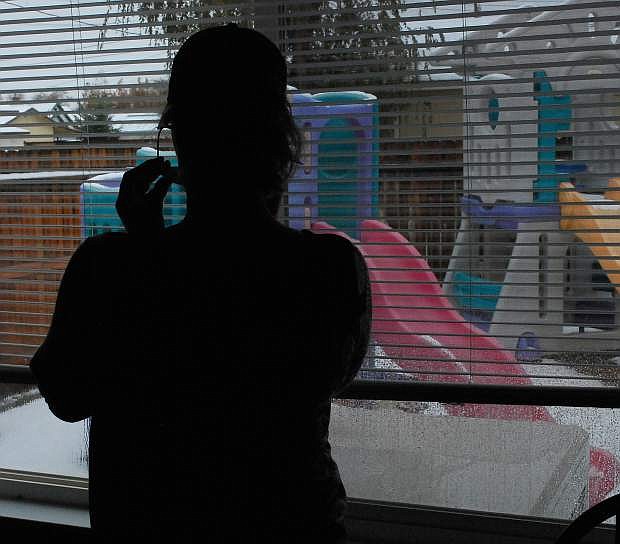 A woman who identifies herself only as Charlotte has found security at a shetler for abused women and children.