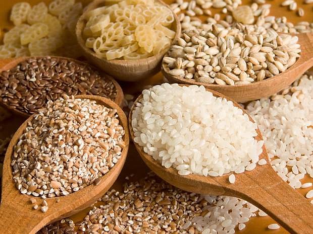 Eating whole grains and other health food is one way to combat the onset of diabetes.
