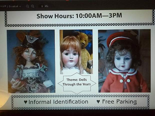 The Carson Doll Club will hold a show featuring dolls and teddy bears from 10 a.m. to 3 p.m. Saturday, Oct. 17 at Carson City&#039;s Plaza Hotel event center.
