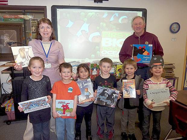 The Tahoe-Douglas Elks Lodge 2670 recently made a donation to cover the cost of 31 books ordered by C.C. Meneley Elementary School Librarian, Dianne Deadrich. These books were ordered with kindergarten students in mind because other sources of funds had been for upper grades.