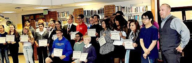 The first New Entrepreneur Network class in Carson City graduated Friday during a ceremony at the Carson High School Library.