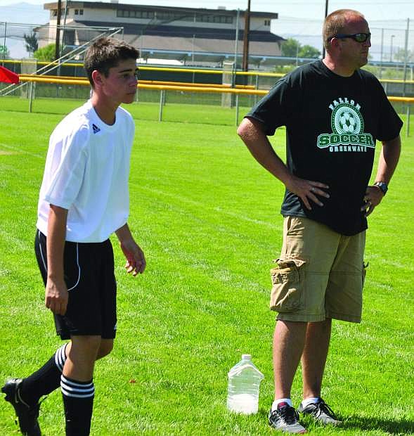 Fallon boys soccer coach Nate Waite and his club will participate in the annual Greenwave alumni soccer match on Aug. 24 at the Edward Arciniega Complex.