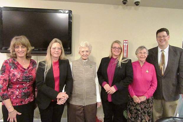 The Fernley Republican Women held its annual Christmas/Installation Dinner Dec. 15, when the Honorable Judge Leon Aberasturi administered the Oath of Office to incoming officers.