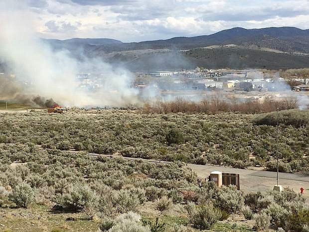 Officials said the fire that burned three acres at Eagle Valley Golf Course on Sunday was human caused. Fire Chief Bob Schreihans said the fire most likely started from a cigarette or other human-made object.
