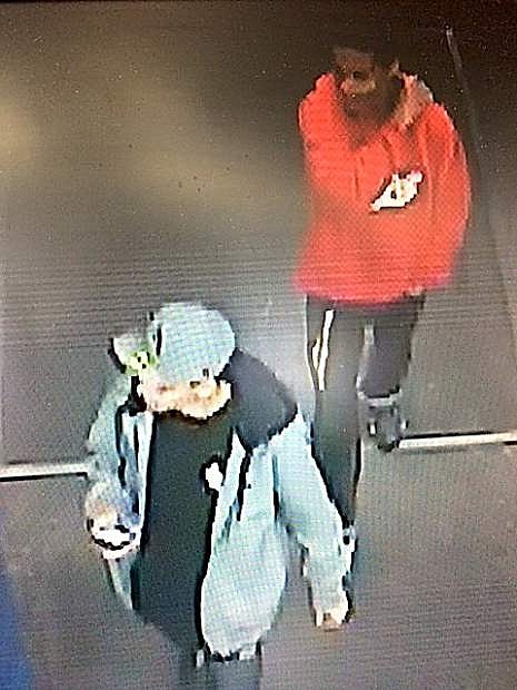 These men are wanted for questioning in a shoe theft from Famous Footwear on Topsy Lane.
