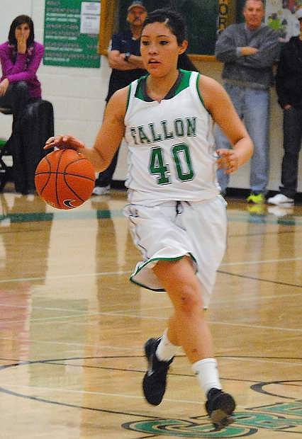 Fallon junior Shelb Smith scored a game-high 17 points to lead the Lady Wave past Lassen, 49-40, on Tuesday at the Elmo Derico Gym.