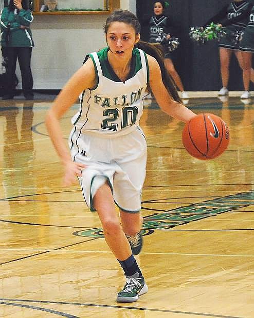 Fallon guard Maggie O&#039;Flaherty and the Lady Wave travel to Sparks today and South Tahoe on Saturday to cap the regular season.