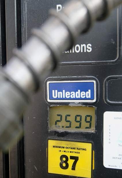 Gas prices are on the decline in Carson City.