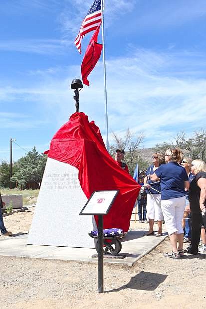 Gold Star and Blue Star mothers unveil a monument Saturday dedicated to U.S. soldiers killed in action. The Ghost Soldiers Motorcycle Club is responsible for having the monument erected in Kiwanis Park in Dayton, adjacent to Highway 50.