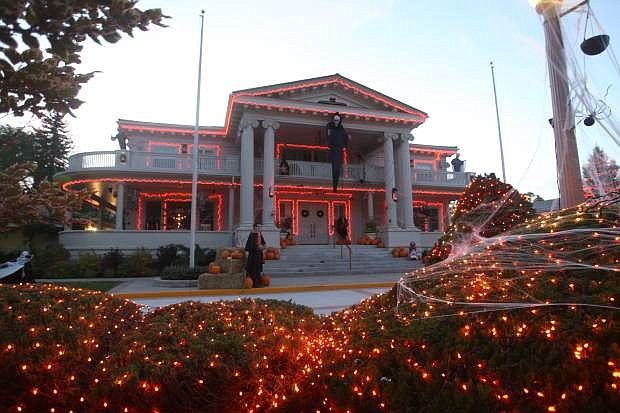 The Governor&#039;s Mansion has been transformed into a haunted mansion for Halloween.