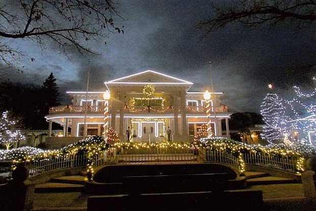 The Governor&#039;s Mansion is decked out for Christmas. Photo by Mark Paloolian.