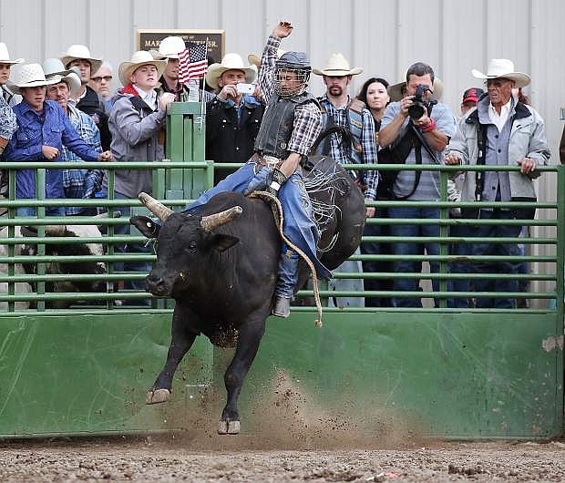 Rodeo action at the Smackdown at Fuji Park in Carson City, Nev., on Friday, June 5, 2015.