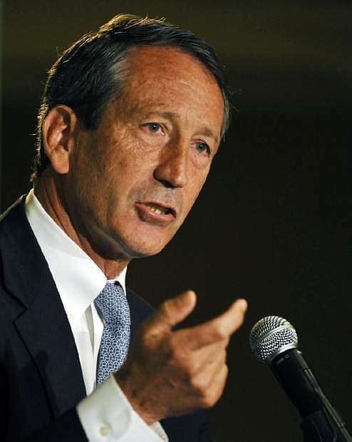 IIn this photo taken April 29, 2013, former South Carolina Gov. Mark Sanford talks during the 1st Congressional District debate in Charleston, S.C. Sanford and former Rep. Anthony Weiner, D-N.Y., are running on redemption. Based on the comebacks attempted by plenty of other politicians, athletes and celebrities felled by scandal, the strategy just may work. To a certain degree, it already has: Both men are back in the national political spotlight just a few short years after their dalliances led many observers to declare their careers over. (AP Photo/Rainier Ehrhardt)