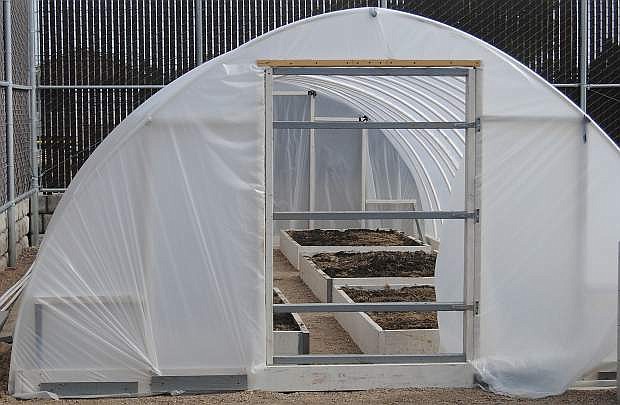 The Churchill County Juvenile Justice Center now has the ability to grow their own fruits and vegetables thanks to their new hoop house.