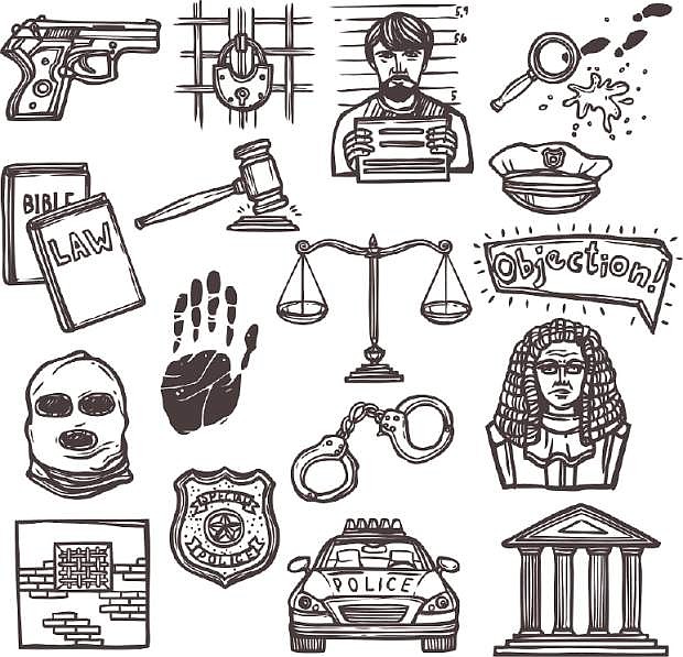 Law icon sketch