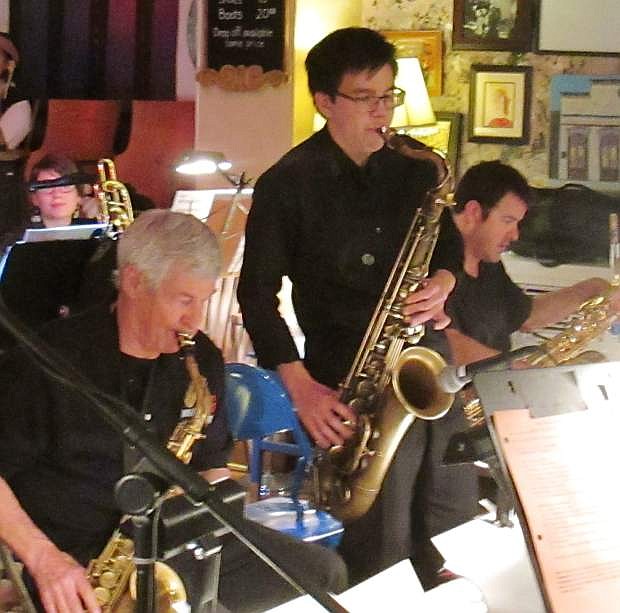 Tenor sax player Derek Fong plays with Mile High Jazz Band, which is presenting Jazz Sampler for Sweethearts, an evening of sweet and hot big-band music at Comma Coffee, from 7:30 to 9 p.m. Tuesday at Comma Coffee, 312 S. Carson St.