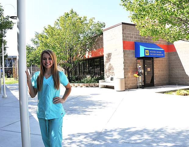 Morgan Tingle, a Carson High School student who aspires to become a nurse, is enrolled in Jump Start, an early college program at Western Nevada College.