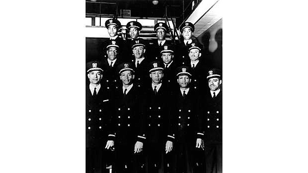 In February 1944, the Navy commissioned its first African-American officers. This long-hoped-for action represented a major step forward in the status of African-Americans in the Navy and in American society. The twelve commissioned officers, and a warrant officer who received his rank at the same time, came to be known as the &quot;Golden Thirteen&quot;.