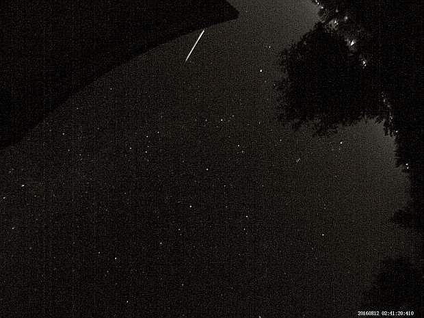 Ray Bertucci of Gardnerville sent in these photos of the Perseid Meteor Shower taken Thursday night and Friday morning.