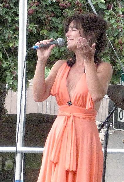 Guest vocalist June Joplin, shown singing at Jazz &amp; Beyond festival, will sing at Pre-Valentine&#039;s Day concert with Mile High Jazz Band on Tuesday.