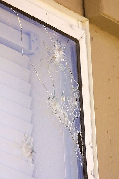Carson City Sheriff&#039;s Department is investigating a window of a house on Century Circle which was damaged by a shotgun blast on Sunday night.