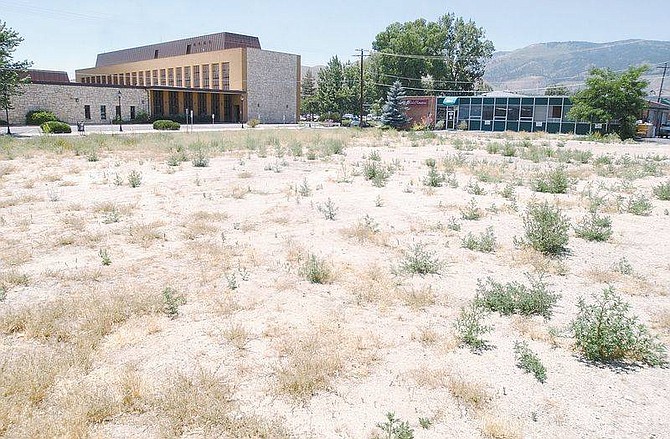 Photo by Rick GunnPictured above is the empty lot just north of the old Post Office building at Roop and Washington.