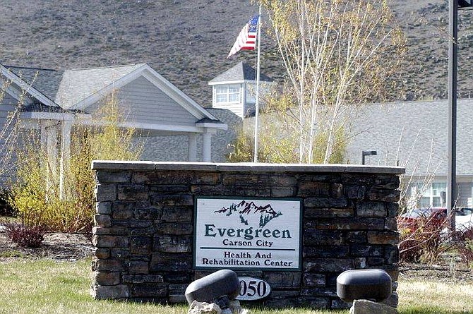 Nevada Appeal photo Evergreen Health and Rehabilitation Center on Ormsby Boulevard.