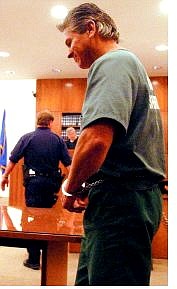 BRAD HORN/Nevada Appeal Robbery suspect Paul Pasillas enters Justice Court on Thursday.