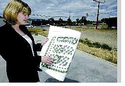 The Depot Casino Manager Debra Vaughan talks Wednesday about the casino&#039;s plans to add a 51-space RV park adjacent to the casino. The project is hung up by the need for owner Clete Wandler to acquire water rights.  Cathleen Allison Nevada Appeal