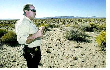 Cathleen Allison/Nevada Appeal Carson City Sheriff&#039;s Sgt. Bob White joined Churchill County Sheriff&#039;s Office officials off Trento Lane in Fallon after the badly decayed body of a woman was found Thursday.