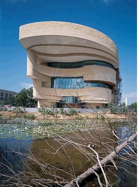 ** FOR USE WITH AP WEEKLY FEATURES ** Smithsonian Institutions National Museum of the American Indian (NAMI), is the home to some of the  most important collections of Native American Art and artifacts in the world.   &quot; NAMI&quot; will  exhibit items that speak in other ways of contemporary Indian experience, instead of  treating  Native Americans as exotic curiosities.  (AP Photo/Smithsonian Magazine)