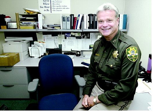 Cathleen Allison/Nevada Appeal Carson City Sheriff&#039;s Chief Deputy Steve Schuette sits in his office on Monday.