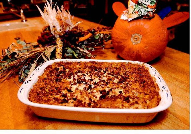 Rick Gunn/Nevada Appeal Shirley Smith&#039;s Pumpkin Pie Dump Cake dessert is simple and delicious.
