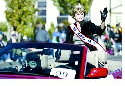 Cathleen Allison/Nevada Appeal Ms. Senior Nevada Barbara Glotzer won first runner-up in the Ms. Senior America pageant in Las Vegas last month.  She was featured in the Nevada Day Parade .