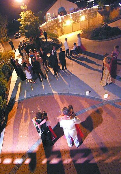 Carson High School students share one last dance at the end of the 2005 Carson High School prom at Genoa Lakes Golf Course.