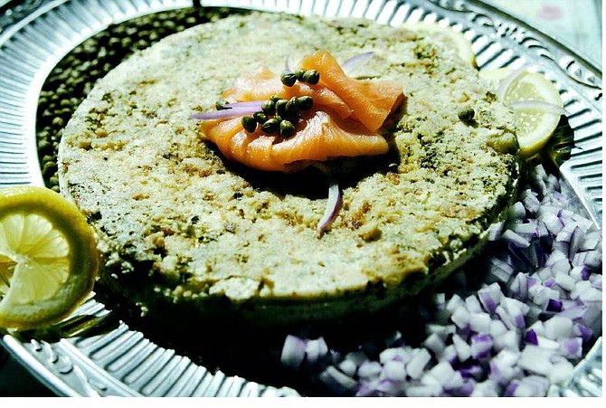Cathleen Allison/Nevada Appeal Molly Gingell&#039;s Smoked-Salmon Cheesecake. Instead of thinking of it as a cheesecake with all the dessert connotations, think of it as a mousse. That&#039;s what the texture is like, says Gingell, and the flavor from the salmon permeates every bite.