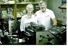 Cathleen Allison/Nevada Appeal Jeannette and Jerry Doran will close the doors Wednesday of Sierra Nevada Printing after nine years. The business has run continuously in Carson City since 1961.